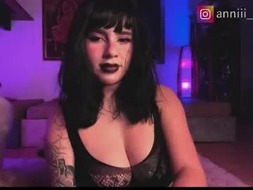 annie_snow_ —  hello, welcome my room guys!!! FAVORITE TIPS /16/66/166/666/999 - Goal is : oil boobs #cosplay #curvy #smoke #goth #bigass