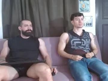 straightopenminds — GOAL: Kiss [100 tokens remaining] Good morning guys. We are Dacho and Enzo two friends with open mind Muscle Tatto Latino BWC str8