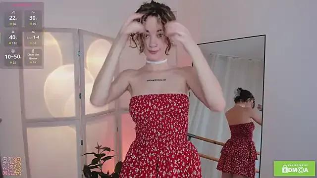 Curly_Moon — pinching nipples and moaning